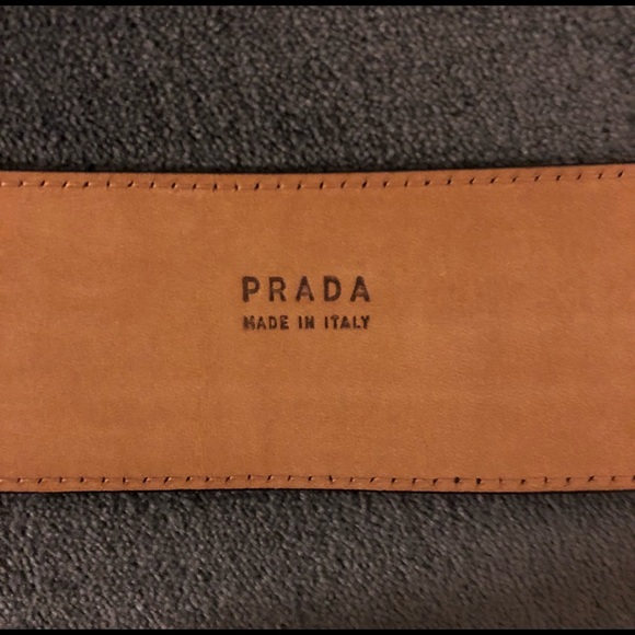 PRADA Leather Snake/Python Skin Style Belt - Picture 8 of 12
